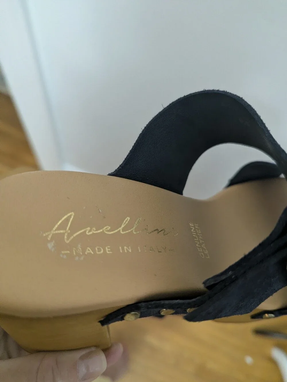 Avellini Italian Suede Platform Block Heel Open Toe Studded Sandals In Navy 7